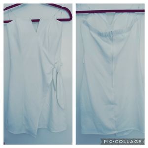 M White Strapless Dress